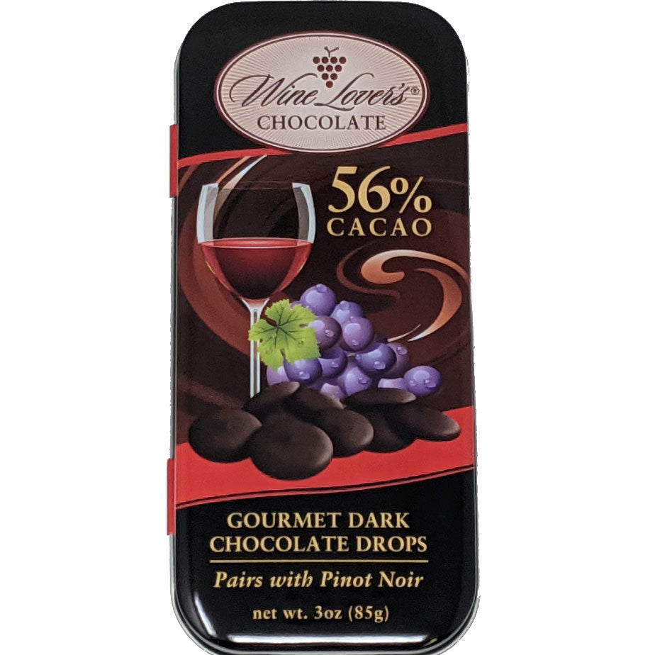 Wine Lover's Chocolate Gourmet Dark Chocolate Drops - Pairs with Pinot Noir