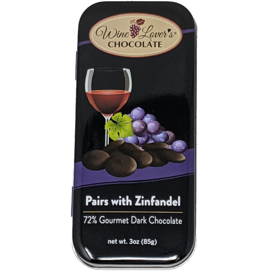 Wine Lover's Chocolate Gourmet Dark Chocolate Drops - Pairs with Zinfandel
