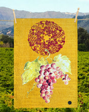 Load image into Gallery viewer, Wine Series Yellow Kitchen Towel
