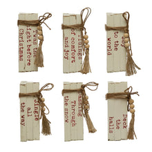 Load image into Gallery viewer, &quot;Twas&#39; the Night Before Chrismas&quot; Wood Block Faux Books
