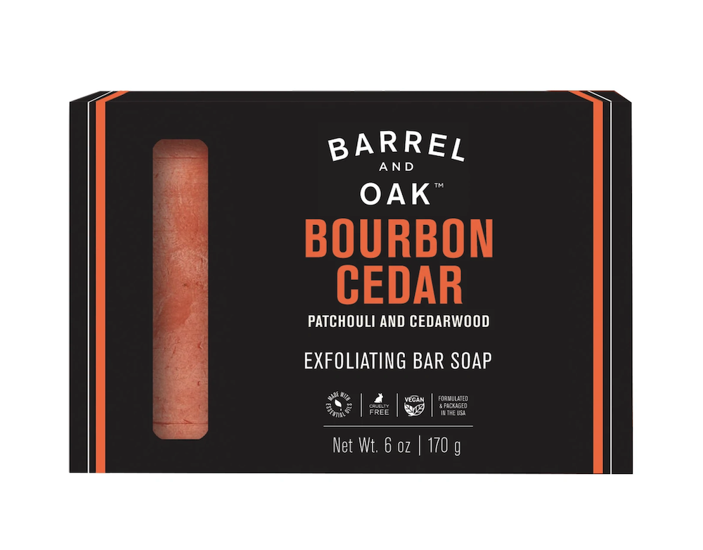 Barrel and Oak™ Exfoliating Bar Soap - Bourbon Cedar