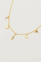 Load image into Gallery viewer, Estella Bartlett Gold Plated Charm Necklace
