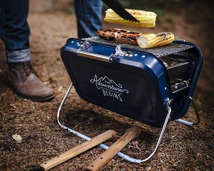 BRIEFCASE BARBECUE - PORTABLE CHARCOAL GRILL