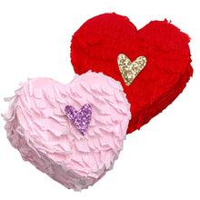 Load image into Gallery viewer, Mini Tabletop Heart Piñata - Red
