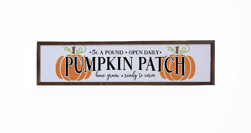 Pumpkin Patch Farmhouse Sign