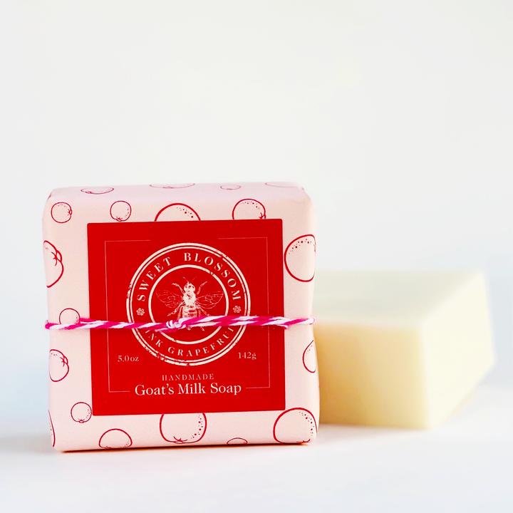 Sweet Blossom Company's Goat's Milk Soap - Pink Grapefruit