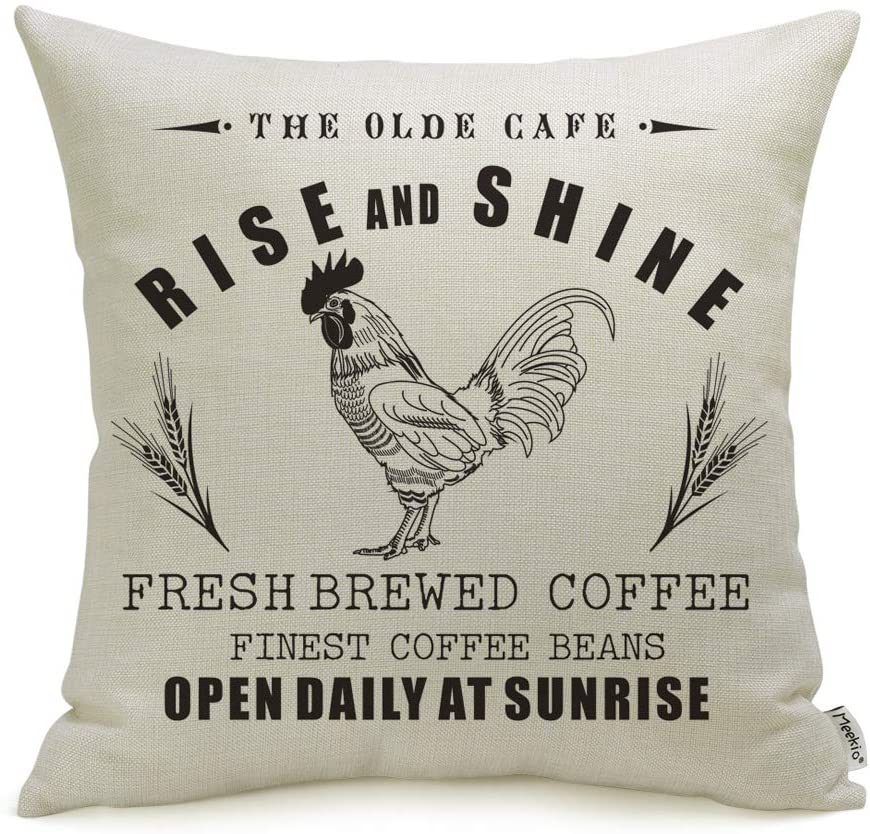 The Olde Cafe Rise & Shine Decorative Pillow