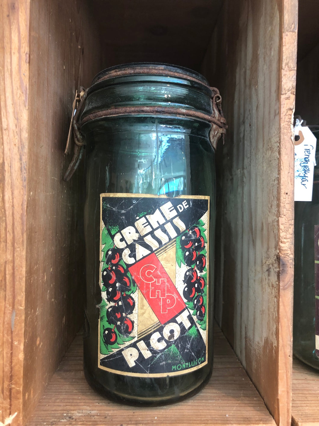 Vintage French Canning Jars - Creme de Cassis